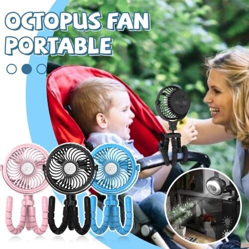 Mini Fan 2500mah Rechargeable Usb Fan Portable Summer 3 Speeds Foldable Deformable Fan For Baby Carriage Bicycle Bedside#G4