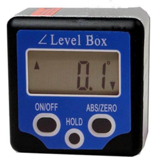 Mini Digital Protractor level Box - Blue level meter