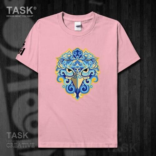 Mongolia MNG Mongol Mongolian element mens t shirt Tops t-shirt Short sleeve clothes cotton summer casual Falcon Totem tops 01