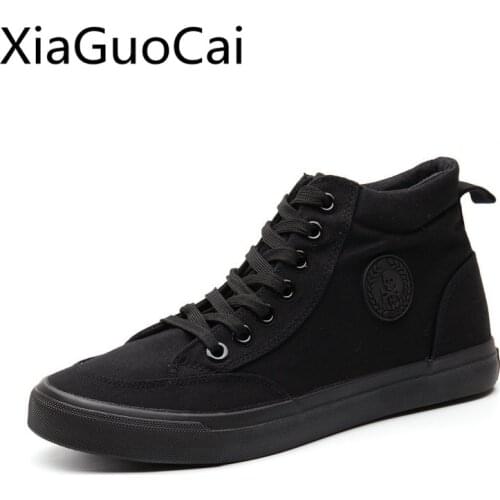 Spring and Autumn Famous Men High Top Sneakers Flat High Quality Male Casual Shoes Round Toe Flats Shoes