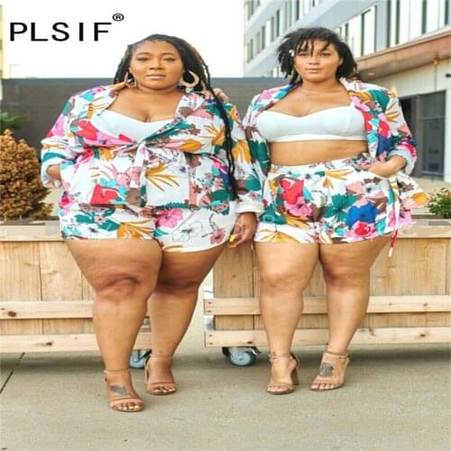 Autumn fashion new print tracksuit 2 pieces tops and shorts suit casual street wear ladies two pieces matching set