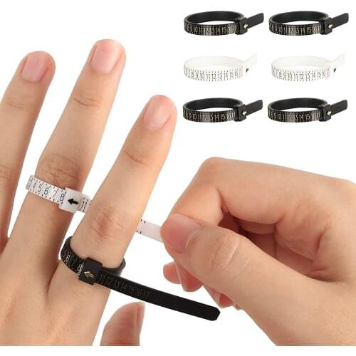 Professional Measuring Gauge Finger Ring Stick Sizer Mandrel Stick Finger Gauge Ring for DIY Fashion Jewelry Measuring Tools Set