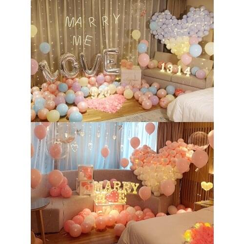 Proposal props surprise scene layout package romantic expression creative supplies indoor balloon decoration artifact