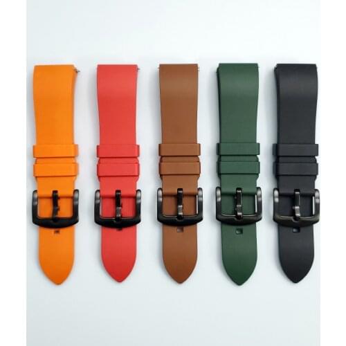 High quality Fluorine Rubber Strap For Ticwatch GTX/S2/E2 Silicone Band Straps For TicWatch Pro 2021/Pro 3 Watchband Bracelet