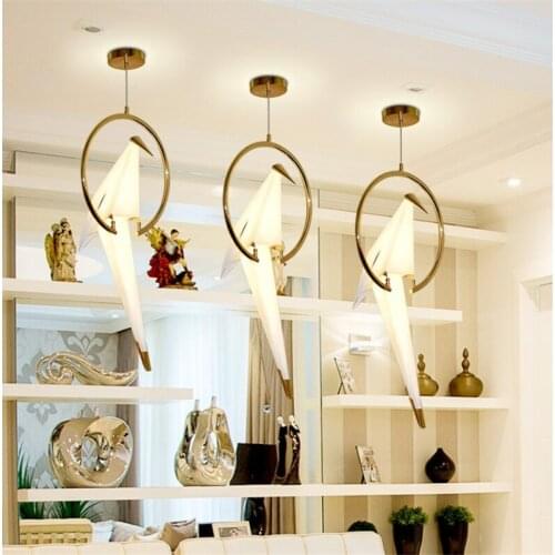 Nordic Bird Pendant Lights Modern Simple Led Hanging Lamp for Living Room Bedroom Bar Cafe Lighting Fixtures Living Room Pendant
