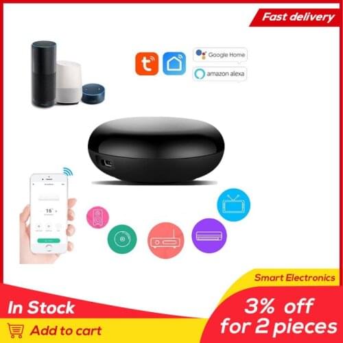 Tuya WiFi-IR Smart Remote Control Appliances Control Voice Control Work With Alexa Google Home Smart Life App For TV DVD AC