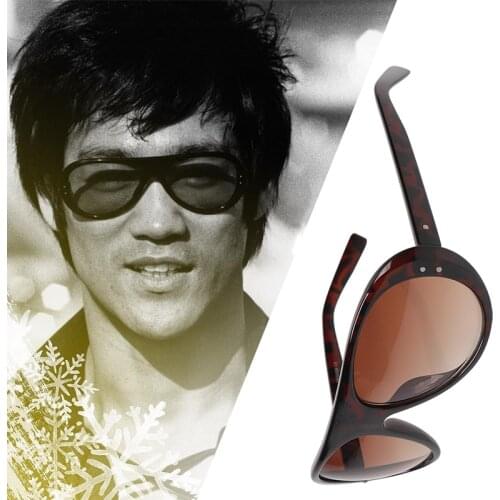 Classic Type Bruce Lee Sunglasses Men Vintage Bruce Lee Sunglass Male Favorite Eyewear Sun Glasses With Box Cosplay Accessory