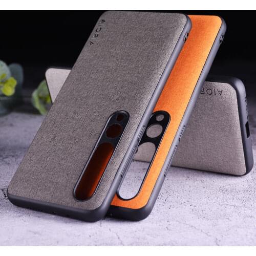 Textile Case for Xiaomi Mi 10 Pro 6.67inch Hard PC + Soft TPU + Textile Skin Covers Coque Fundas
