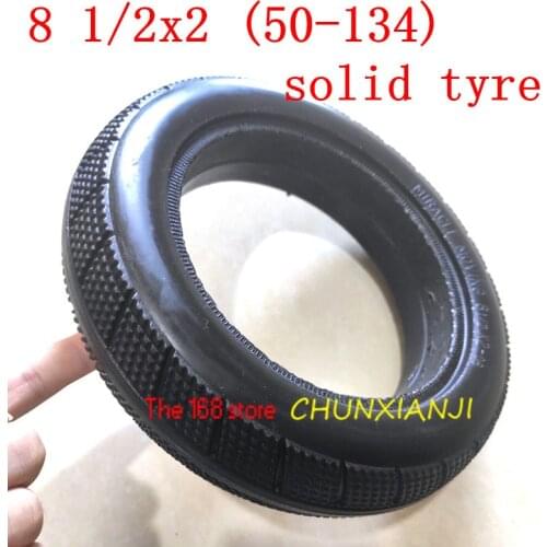 High Quality 8 1/2X2 (50-134) Solid Tire 8 1/2*2 No-pneumatic Tire 8 Inch Tubeless Tyre Electric Scooter