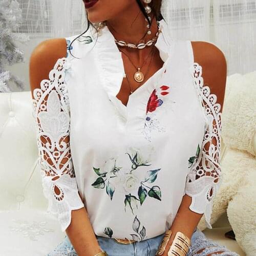 Trendy T-Shirt V-neck Print Cross Women T Shirt Summer Style Short Sleeve Tops Hollow Out Top femme top tee tshirt