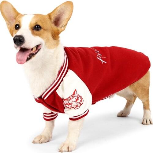 1pcs Pet Dog Baseball Jersey Black/Red Fashion Dogs Sport Hoodies M/L/XL/XXL Size Puppies Clothes Outdoor Dressing Drop Shipping