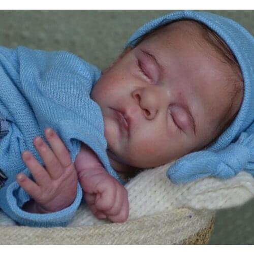 16 Inches Newborn Baby Doll Kit Sleeping Baby Unfinished DIY Doll Parts