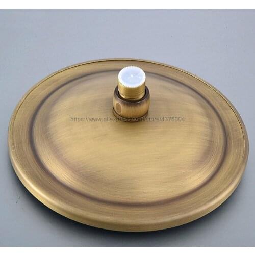 8 Inch Round Antique Brass Shower Head Water Rains Shower Head With Shower Bathroom Set Wall Mounted Shower Head Nsh241