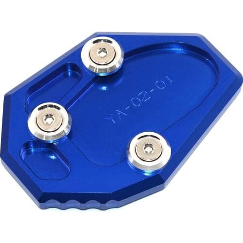 BJMOTO MT/FZ 07 MT-07 Motorcycle CNC Aluminum Side Stick Stand Plate Enlarge Extension For Yamaha MT07 FZ07 XJ6 FZ6 FZ6R