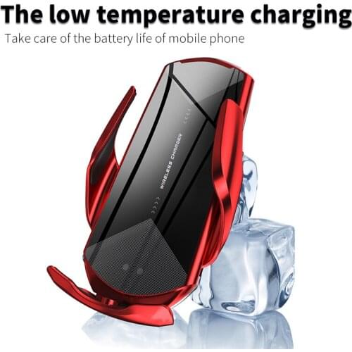 Q2 Car Wireless Charger Auto Magnetic Fast Charging Infrared Induction Switch Phone Holder with 3 Magnetic Heads for All Phones