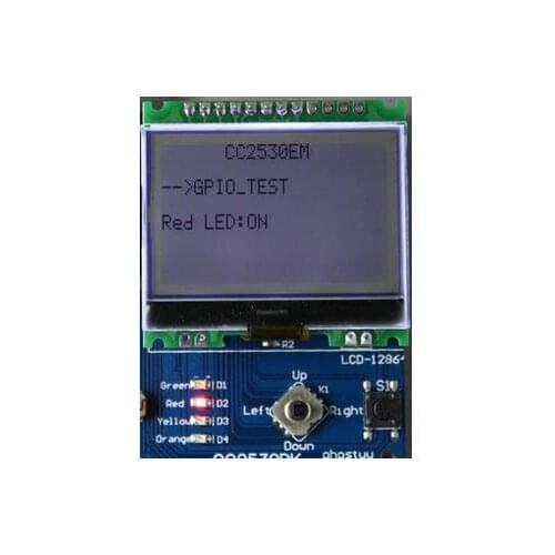 Free Shipping! 1pc Zigbee development board 12864 LCD display SPI CC2530 drive