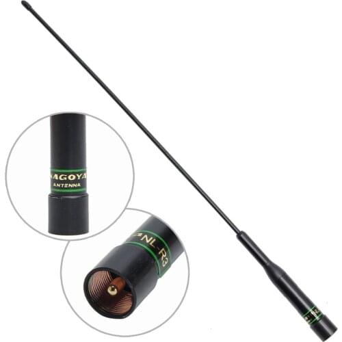 Camoro NL-R3 Flexible Whip Car Mobile Two Way Radio Antenna VHF UHF Dual Band 2.15/3.5dBi Gain Antenna for Kenwood Walkie Talkie
