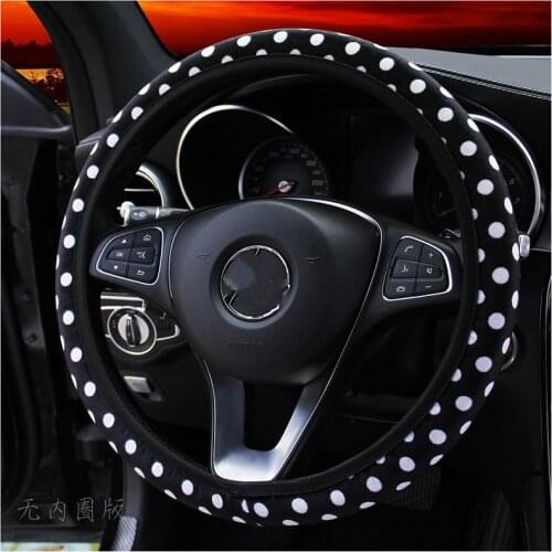 38 cm Steering Wheel Cover DIY Wheel Cover Soft Plush Steering-Wheel Car Styling Interior Car Accessories Funda Volante