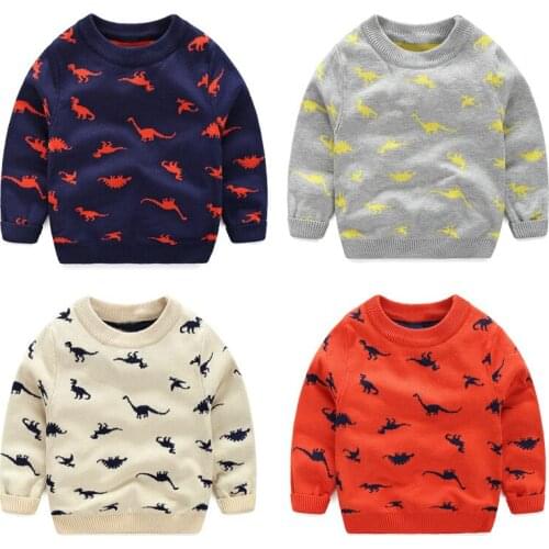 Children Clothes baby boys cotton Warm Pullovers long sleeve sweaters girls Winter Autumn Knitted Loose jacket 3-7Y child tops