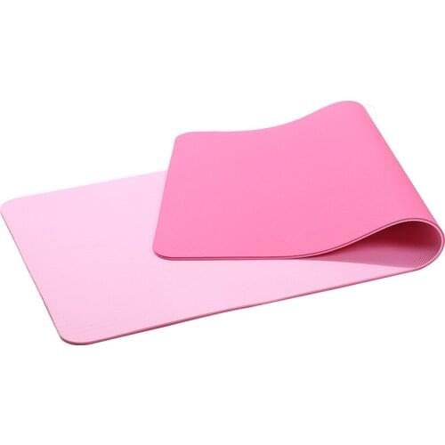 Beginner TPE double color yoga mat 6mm fitness mat flat support yoga mat environmental protection tasteless manufacturer direct