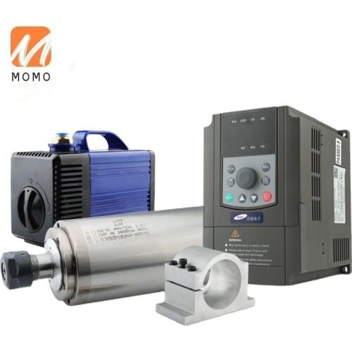 HYCNC HQD 2.2kw ER20 water cooled spindle motor kit 24000rpm 80x225mm 0.01mm high accuracy 220v/380v CNC wood working spindle
