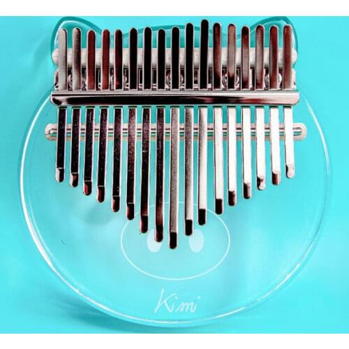 Kimi 17 Keys Kalimba bag Crystal Transparent Pig acrylic Xylophone Keyboard vibraphone Children Thumb piano Musical instruments
