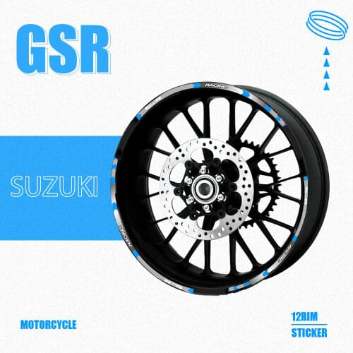 Hot sell Motorcycle wheel decals Reflective stickers rim stripes R motorbike for SUZUKI GSXR GSX R GSR motorcycle sticker