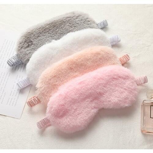 Sleeping Mask Sleeping Blindfold Soft Plush Eye Masks Cute Love Cloud Eye Cover Rabbit Plush Mask Eyepatch Nap Health Eye Cover