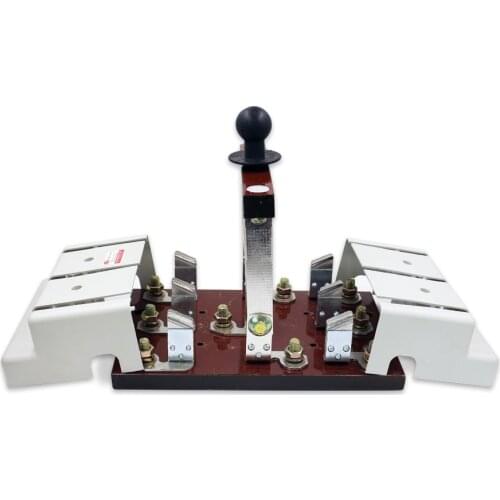 Copper material hs11f-200 / 38 double throw knife switch error proof knife switch 3p200a power switch knife