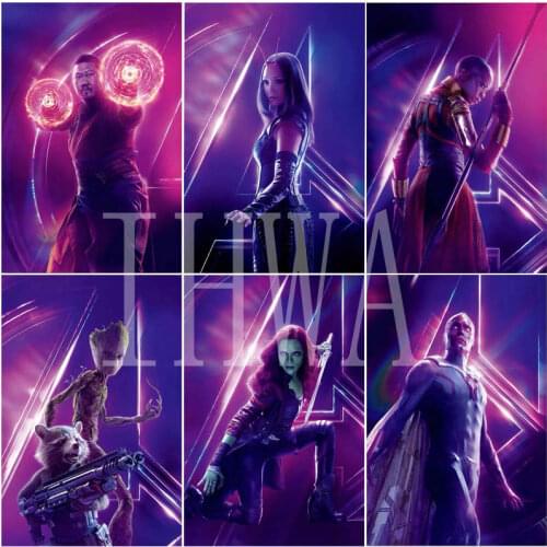 Avengers Groot Diamond Painting Marvel Superhero Series Cross Stitch Embroidery Mosaic Home Decor Hot Sale