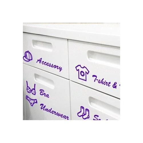 DIY Text drawer door stickers decorative stickers affixed logo stickers indicate backdrop stickers 4016