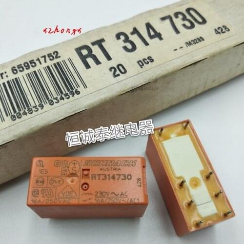 Relay RT314730 230VAC one-set switch 16A8 pin