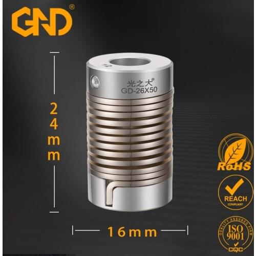 High Torque clamp bellows coupling flexible coupling for CNC machine d 6-10mm