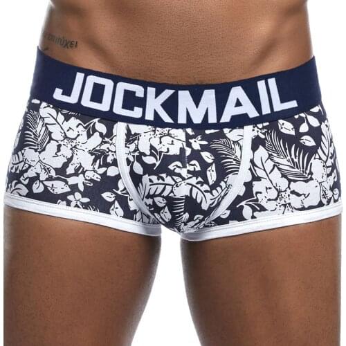 JOCKMAIL Fashion Sexy Underwear Men Lovely Cartoon Print Man Boxers Homme Comfortable Underpants Soft Breathable Male Panties