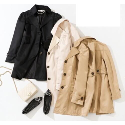 Spring Autumn New Fashion Trench Coat Korean Casual Slim High Quality Women Overcoat Plus Size Elegant Office Ladies Windbreaker