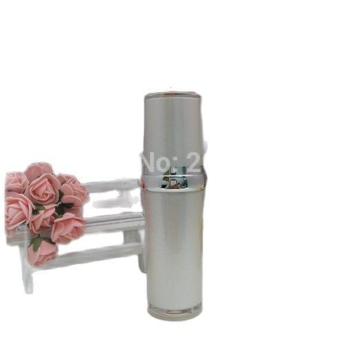 30ml pearl white acrylic barrel type press pump lotion.emusion bottle,cosmetic container,press pump bottle ,Cosmetic bottle