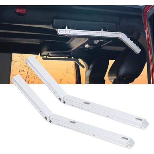Portable 4Pcs Solid Car Rear Interior Grab Handles Metal Rear Side Grab Bars Anti-rust