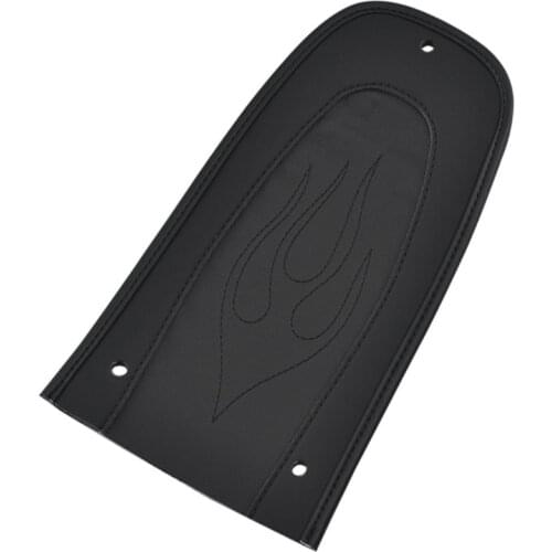 Motorcycle Black Leather Rear Fender Bib Cover Pad for Touting Road Electra Street Glide 96-18