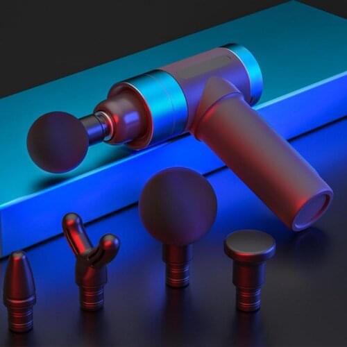 New Electric Massage Gun Therapy Fascia Muscle 5 Gears Massager Deep Vibration Body Shaping Fitness Relaxing Fascia Gun With Bag