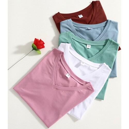 GIGOGOU Solid Color Women 98% Cotton T-Shirt S-3XL Plus Size Top Tee Shirt Female Slim Fit Summer Short T Shirt Ladies Tshirt