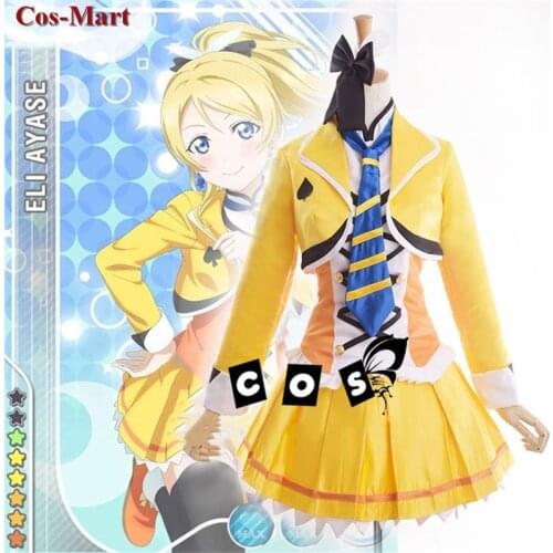 Hot Anime LoveLive Ayase Eli Cosplay Costume SUNNY DAY SONG SJ Uniform Female Activity Party Role Play Clothing Custom-Make