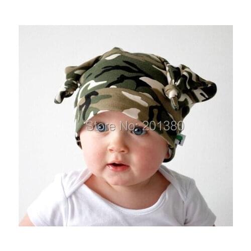 2019 Fashion cotton baby caps dotted Beanie hats chapeau