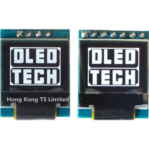4/7pin 0.66 inch OLED display module IIC interface I2C 4pin OLED module SSD1306 64*48