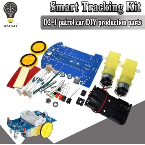 D2-1 DIY Kit Intelligent Tracking Line Smart Car Kit TT Motor Electronic DIY Kit Smart Patrol Automobile Parts DIY Electronic