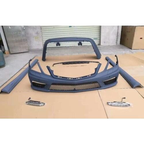 Suitable for 2010-2013 Mercedes-Benz E-Class W212 to AMG Large Surround E63 Front Bar Rear Bar Side Skirt Grid Tail Mouth