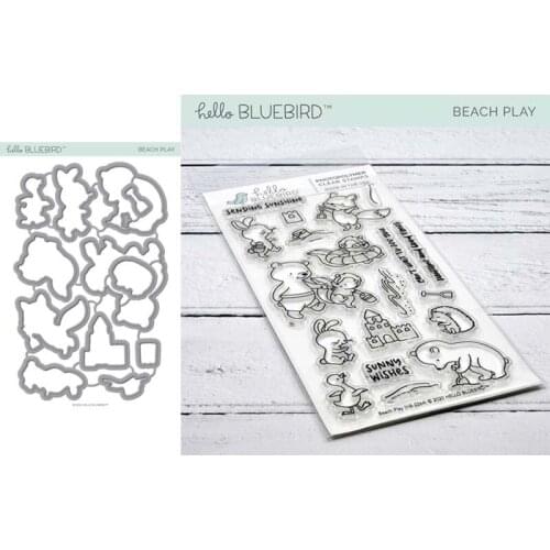 Beach paly Metal Cutting Dies and clear stamps Stencils for DIY Scrapbook Photo Album Paper Card Decorative Embossing