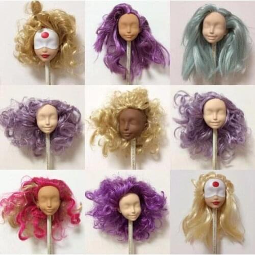 Rare Collection Monsters Doll Head Good Makeup Doll Head Girl Dressing DIY Toy Parts Children Christmas Gift Party Favor