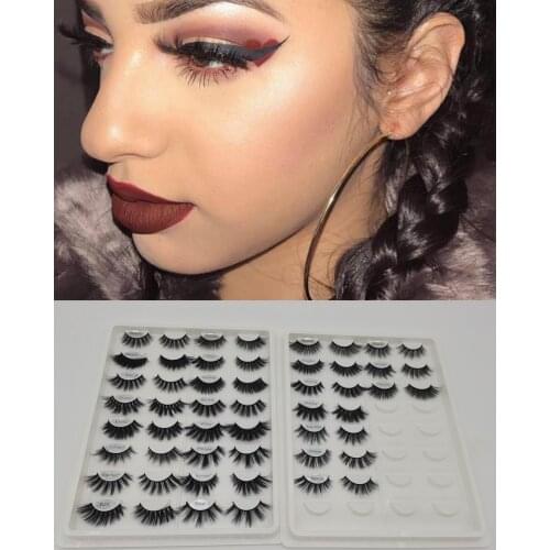 2021 New Style Imitated Mink False Eyelash With Tray And Laser Ziplock Bag Wholesale Mink Lashes