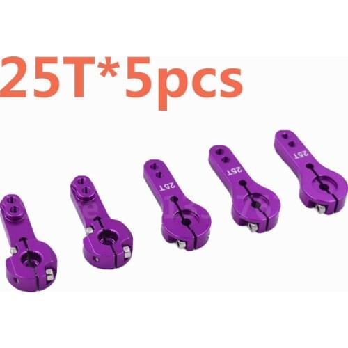 5pcs/lot Remote Control Cars CNC Aluminum Servo Motor Arm horn 25T AL Alloy For 1/8 1/10 Scale RC Torque Metal Pro EMAX Servo