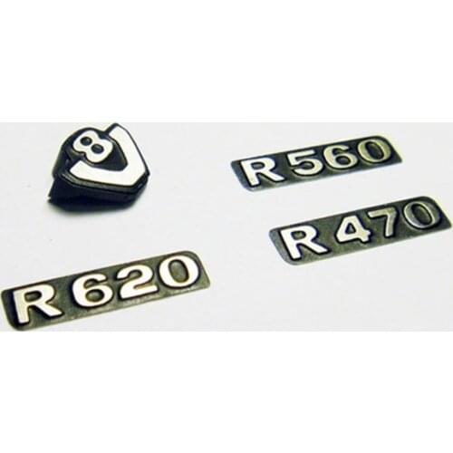 Tamiya Scania Truck Air Grill Metal V8 Logo Sets For 1/14 Scale Rc Truck Tractor R620 56323 R560 R470 56318 Toys Truck